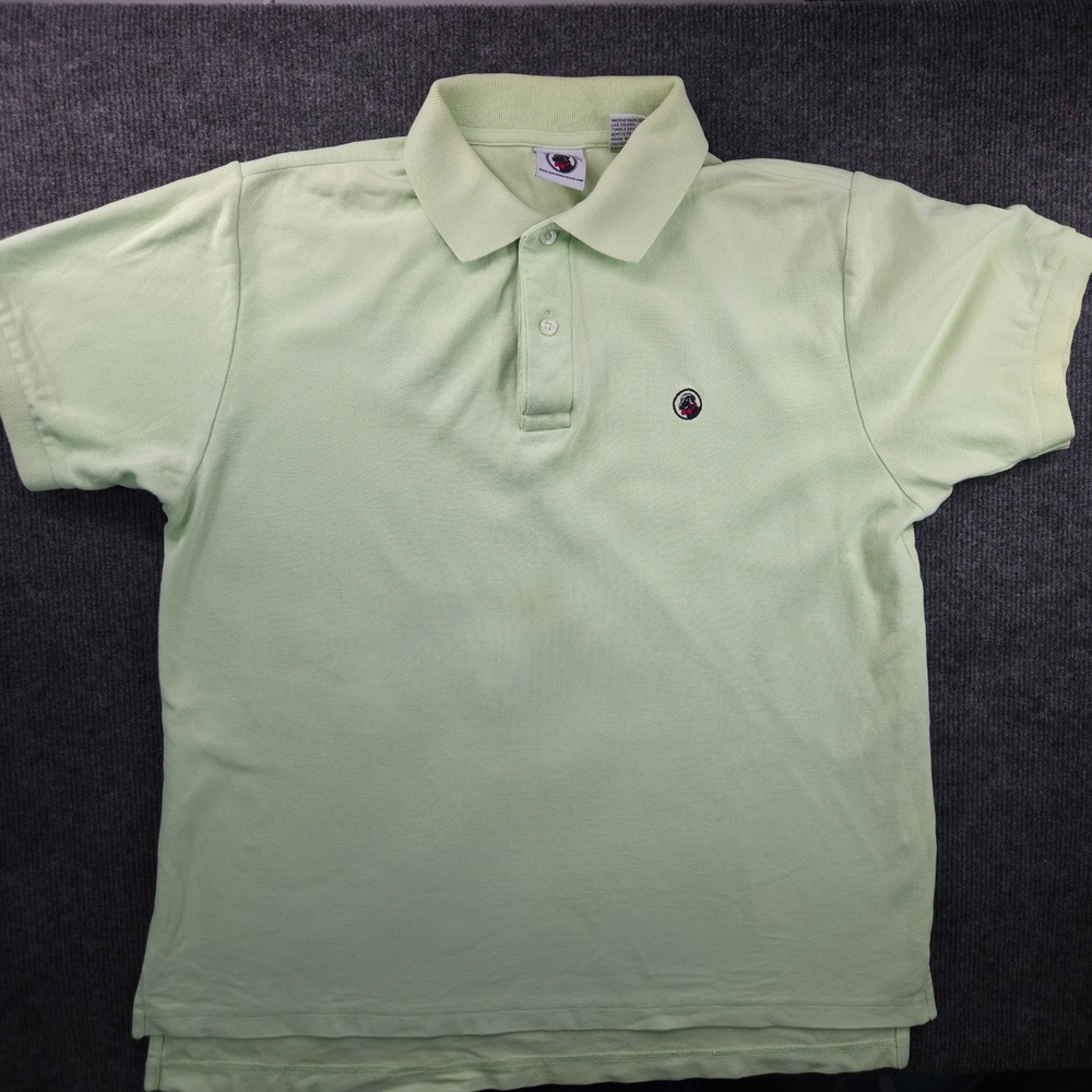 Southern Proper Polo Shirt Mens Medium Green Short Sleeve Cotton Preppy Logo